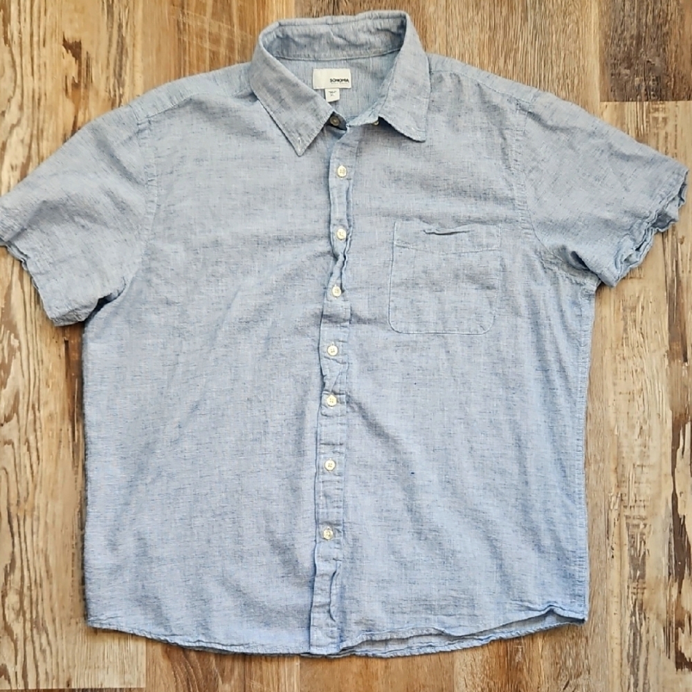 Men's Sonoma Blue Short Sleeve Shirt